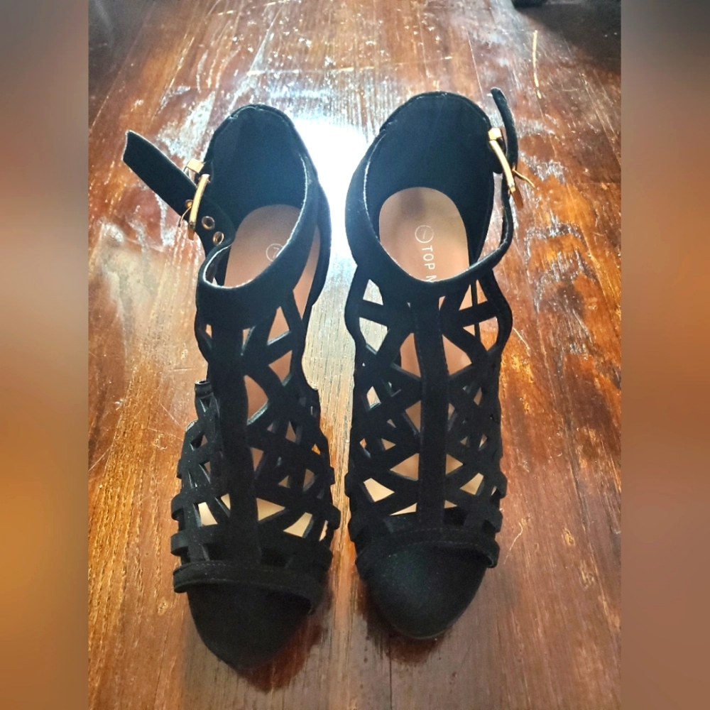 Women's black high heels